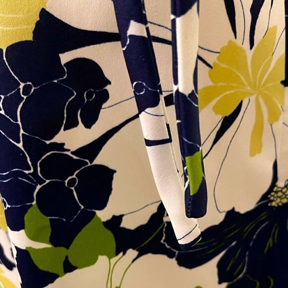 Vintage Handmade Spring Summer Floral Print Polyester Tie Halter Shift Dress - Picture 12 of 15